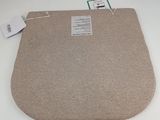beige carpet with a tag on it on a white table