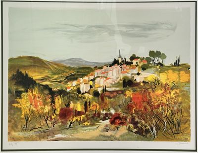 Michel JOUENNE (1933-2021). Village provençal.