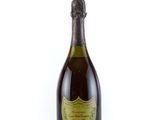 a close up of a bottle of champagne on a white background