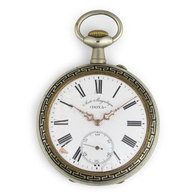 a close up of a pocket watch with roman numerals