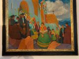 un tableau accroché au mur d'un musée
