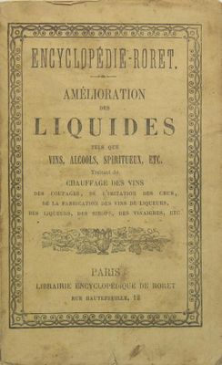 an old book with a picture of an image of liquids