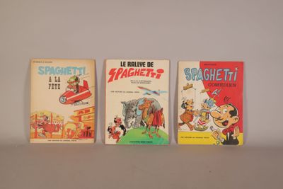 three children ' s books are lined up on a white surface