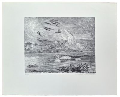 un dessin en noir et blanc représentant un navire en pleine mer