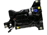 a close up of the front of a vehicle with the door latch removed
