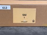 a box with a label on it sitting on the floor
