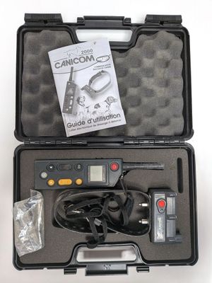 a black case with a black electronic device inside of it