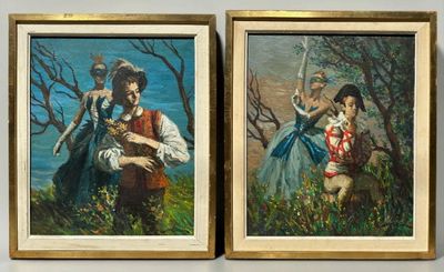 Marc REBIERRE (né en 1934). Personnages de la Comedia dell A…