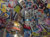 a pile of comic books on the floor