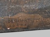 a picture of a piece of wood with writing on it