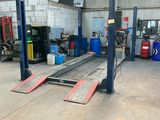 a garage with a lot of equipment in it