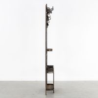 Un porte-manteau Art déco avec miroir et porte-parapluies, e… (photo 5)