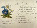 a handwritten poem written on a piece of paper