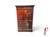 an image of a wooden cabinet with two drawers