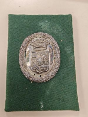 PLAQUE de POSTILLON. 6.5x5cm