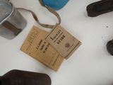 a brown bag with a label on it sitting on a table