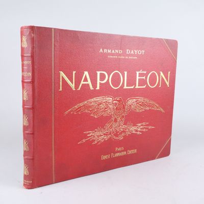 un vieux livre rouge orné d'un aigle doré sur la couverture