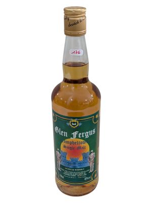 a close up of a bottle of alcohol on a white background