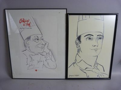 Graine de chef , Hotel Ritz . Affiche d'une caricature du Ch…
