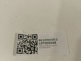 a qr code on the back of a toilet seat