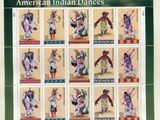 « Un Amérindien danse » – feuille de 20 timbres