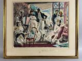an image of a painting of a group of people in a living room