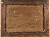 an image of a painting of a wooden frame on a wall
