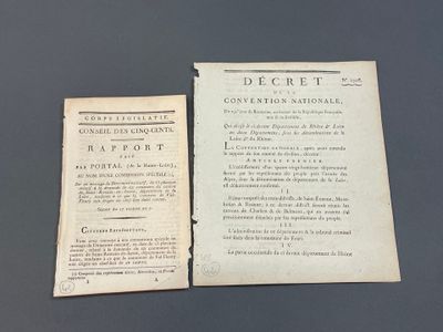 2 documents révolutionnaires concernant le département de la…