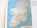 an open book with a map of ireland on it