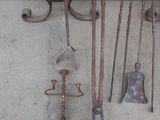 a lot of old tools that are on the floor