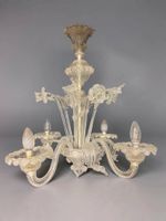 Lustre en verre de Murano à 4 lumières