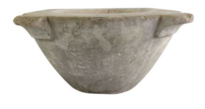 marble bowl on a white background with a white background