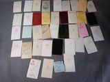 a lot of old papers that are on the table
