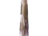 a glass vase with a floral design on it