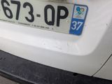 a close up of a car with a license plate on it