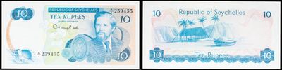 four different pictures of a ten dollar bill with a picture of a boat on it