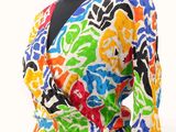 an image of a colorful dress on a mannequin mannequin