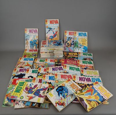 a lot of comic books on the table