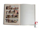 an open book with a comic strip in it
