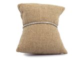 a close up of a pillow on a white background