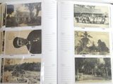 a book with pictures of people and buildings in it
