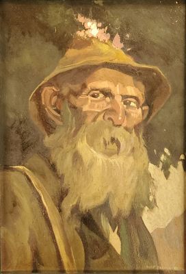 Rolf BAKALLA (1877-?). Vieillard.