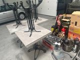 a table that has a bunch of items on it