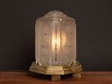 an image of a lamp that is on a table