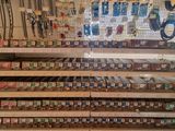 a large display of various items in a store