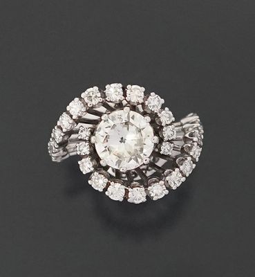 Attribué à Carl Bucherer Charmante bague tourbillon en or gr…