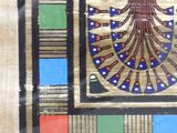an image of a picture of a picture of a bird in a stained glass window