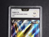 a close up of a pokemon card on a black surface