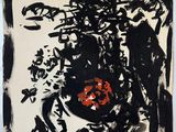 an image of a painting of a vase of flowers on a table