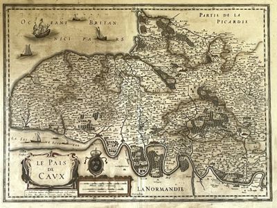 une vieille carte de la France indiquant les villes et villages du pays